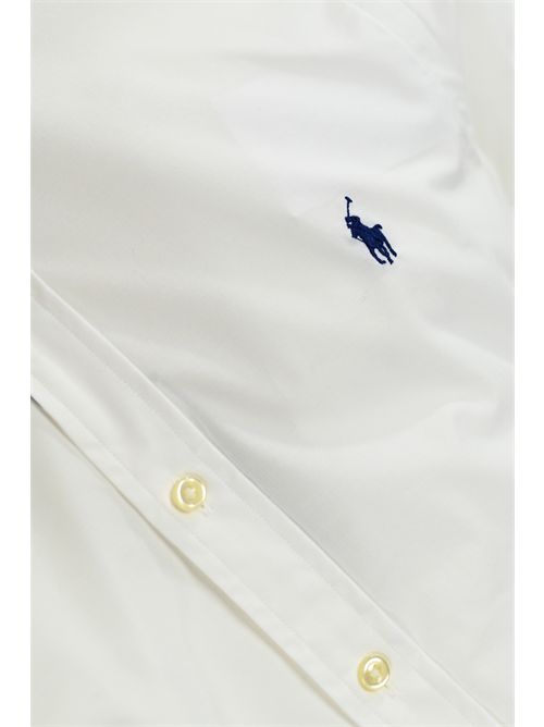 Camicia in cotone con logo white POLO RALPH LAUREN | 710928254002